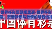 世界杯彩票跟哪里买-世界杯彩票，激活梦想与激情的明智选择