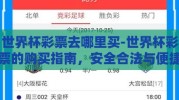 世界杯彩票去哪里买-世界杯彩票的购买指南，安全合法与便捷选择