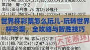 世界杯彩票怎么玩儿-玩转世界杯彩票，全攻略与智胜技巧