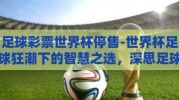 足球彩票世界杯停售-世界杯足球狂潮下的智慧之选，深思足球彩票世界杯停售的背后逻辑
