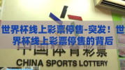 世界杯线上彩票停售-突发！世界杯线上彩票停售的背后