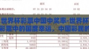世界杯彩票中国中奖率-世界杯彩票中的国度幸运，中国彩民的中奖几率探寻