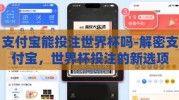 支付宝能投注世界杯吗-解密支付宝，世界杯投注的新选项