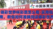 体彩世界杯彩票怎么看-实用指南，教你如何准确阅读体彩世界杯彩票