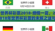世界杯彩票2018-燃情一夏，2018年世界杯彩票的未解之谜与狂欢记忆