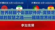世界杯那个彩票软件好-竞猜足球的智慧之选——揭晓世界杯期间最佳彩票软件