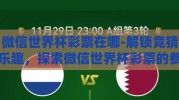 微信世界杯彩票在哪-解锁竞猜乐趣，探索微信世界杯彩票的参与途径
