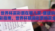 世界杯买彩票在哪儿买-便捷购彩指南，世界杯期间彩票购买全攻略