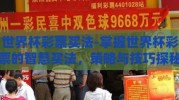 世界杯彩票买法-掌握世界杯彩票的智慧买法，策略与技巧探秘