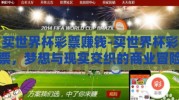 买世界杯彩票赚钱-买世界杯彩票，梦想与现实交织的商业冒险