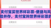 支付宝买世界杯彩票-便捷与风险并存，支付宝购世界杯彩票的双重思考