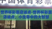 世界杯彩票店返点-世界杯彩票店返点，小生意中的大智慧