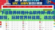 下注世界杯用什么软件好-痒点智投，玩转世界杯战局，选出你的胜利软件