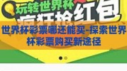 世界杯彩票哪还能买-探索世界杯彩票购买新途径