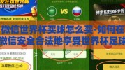 微信世界杯买球怎么买-如何在微信安全合法地享受世界杯足球竞猜乐趣