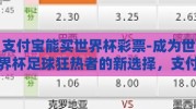 支付宝能买世界杯彩票-成为世界杯足球狂热者的新选择，支付宝上购彩的便利与乐趣