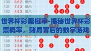 世界杯彩票概率-揭秘世界杯彩票概率，赌局背后的数字游戏