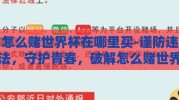 怎么赌世界杯在哪里买-谨防违法，守护青春，破解怎么赌世界杯在哪里买的迷思