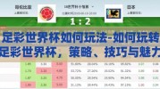 足彩世界杯如何玩法-如何玩转足彩世界杯，策略、技巧与魅力