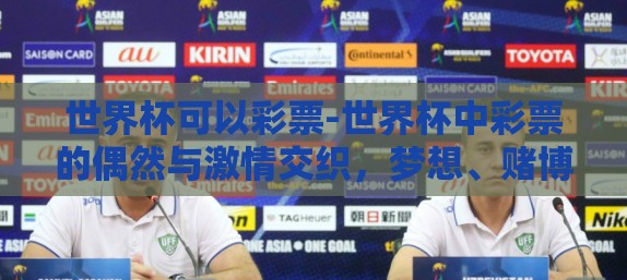 世界杯可以彩票-世界杯中彩票的偶然与激情交织，梦想、赌博与娱乐的边界探讨