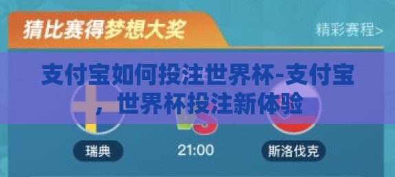 支付宝如何投注世界杯-支付宝，世界杯投注新体验