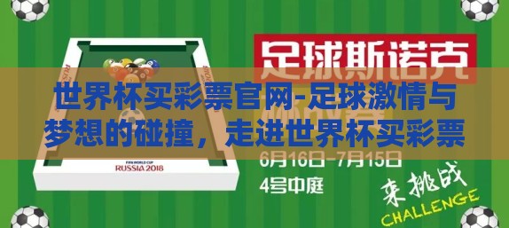 世界杯买彩票官网-足球激情与梦想的碰撞，走进世界杯买彩票的官方世界