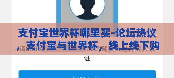 支付宝世界杯哪里买-论坛热议，支付宝与世界杯，线上线下购票全攻略