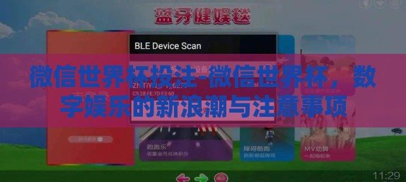 微信世界杯投注-微信世界杯,数字娱乐的新浪潮与注意事项 微信世界杯投注-微信世界杯,数字娱乐的新浪潮与注意事项
