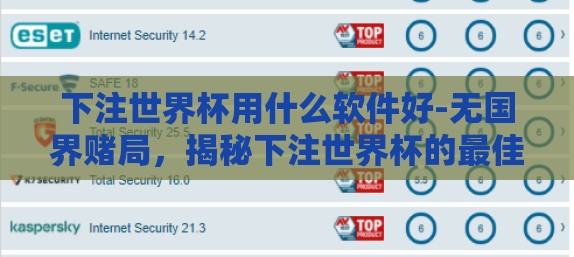 下注世界杯用什么软件好-无国界赌局，揭秘下注世界杯的最佳软件选择