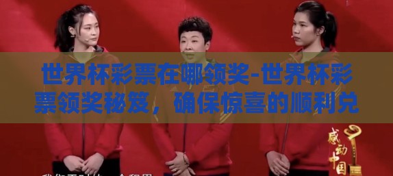 世界杯彩票在哪领奖-世界杯彩票领奖秘笈，确保惊喜的顺利兑现