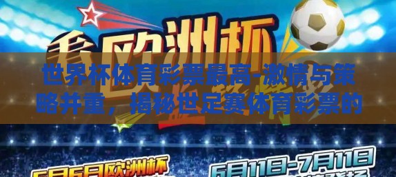 世界杯体育彩票最高-激情与策略并重，揭秘世足赛体育彩票的巅峰之谜