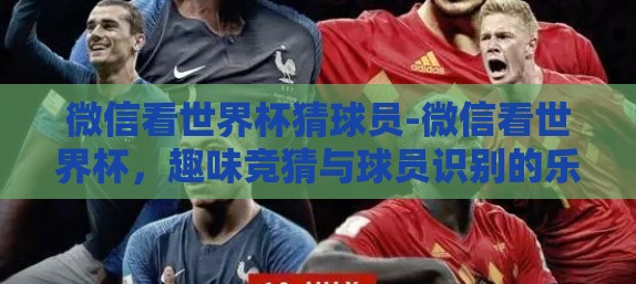 微信看世界杯猜球员-微信看世界杯，趣味竞猜与球员识别的乐趣