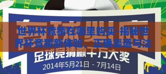 世界杯竞猜在哪里购买-揭秘世界杯竞猜新体验，正确渠道与注意事项并重