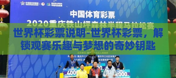 世界杯彩票说明-世界杯彩票，解锁观赛乐趣与梦想的奇妙钥匙