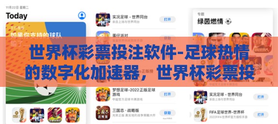 世界杯彩票投注软件-足球热情的数字化加速器，世界杯彩票投注软件使用指南