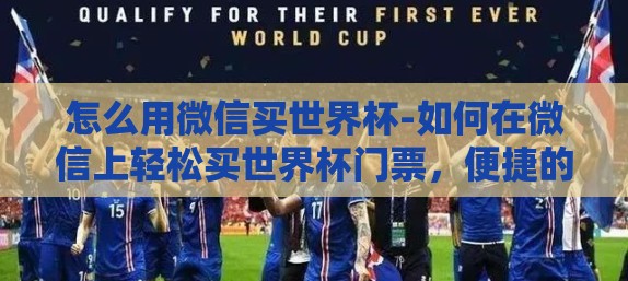 怎么用微信买世界杯-如何在微信上轻松买世界杯门票，便捷的数字足球之旅