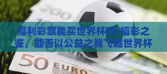 福利彩票能买世界杯吗-福彩之鉴,能否以公益之翼飞越世界杯的投注迷雾? 福利彩票能买世界杯吗-福彩之鉴,能否以公益之翼飞越世界杯的投注迷雾?