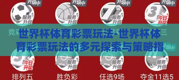 世界杯体育彩票玩法-世界杯体育彩票玩法的多元探索与策略指引