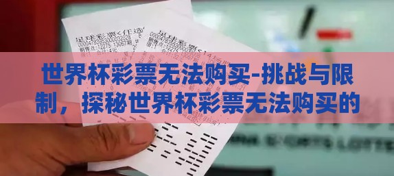 世界杯彩票无法购买-挑战与限制，探秘世界杯彩票无法购买的现象及其影响