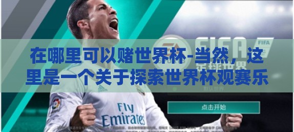在哪里可以赌世界杯-当然，这里是一个关于探索世界杯观赛乐趣与合法平台的原创文章草稿