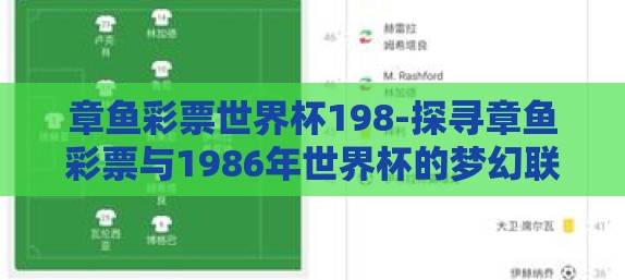 章鱼彩票世界杯198-探寻章鱼彩票与1986年世界杯的梦幻联动