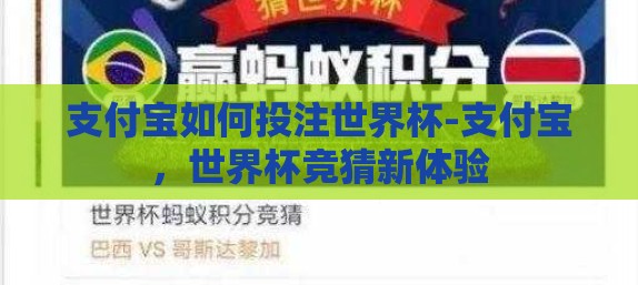 支付宝如何投注世界杯-支付宝,世界杯竞猜新体验 支付宝如何投注世界杯-支付宝,世界杯竞猜新体验